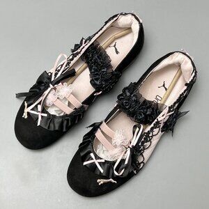 PUMA Black Pink Lolita Mary Jane Casual Shoes